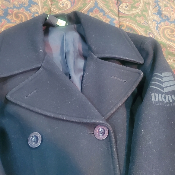 DKNY Long Wool blend Coat (Small) - Picture 3 of 13